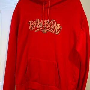 VINTAGE Red Billabong Surf Hoodie Size XL